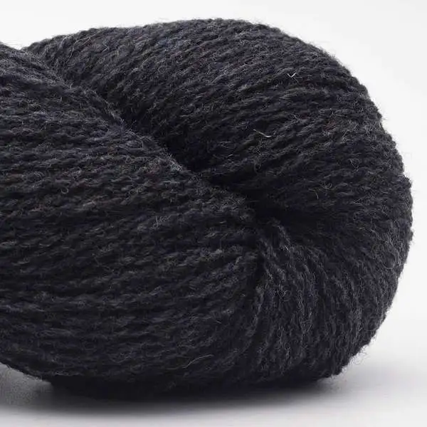 BC Garn Bio Shetland GOTS 45 Sortgrå