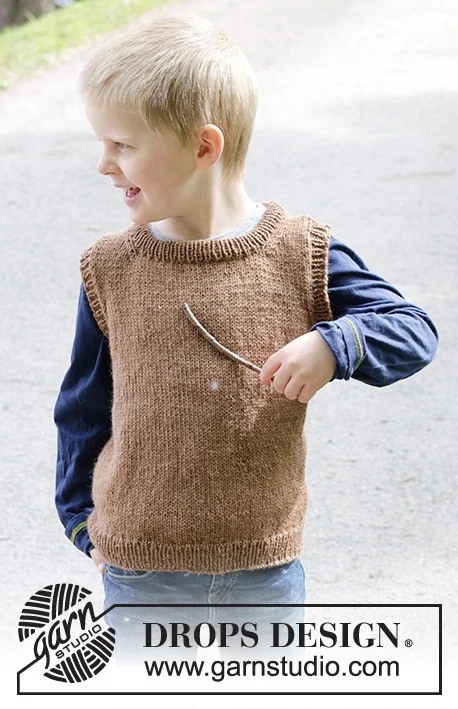 47-6 Lighthouse Vest by DROPS Design