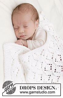 46-4 Bright Cuddles Blanket by DROPS Design