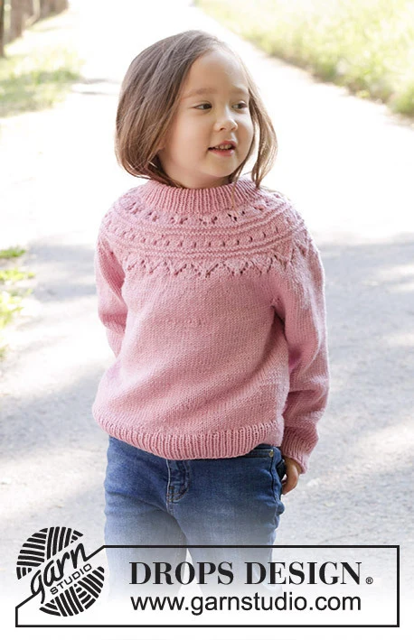 47-8 Running Circles Sweater by DROPS Design