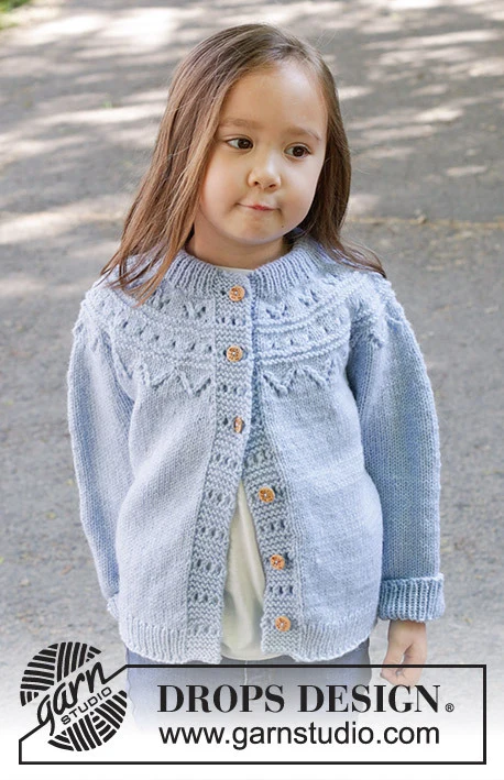 47-7 Running Circles Cardigan by DROPS Design