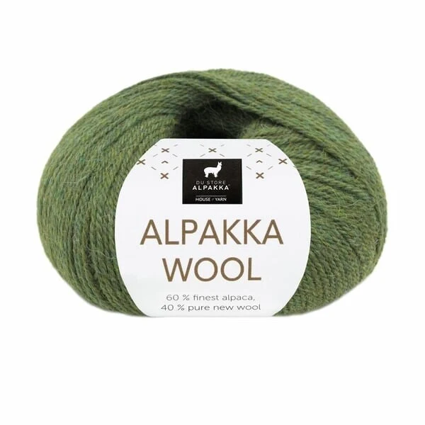 Du Store Alpakka Wool 580 Skovgrøn meleret