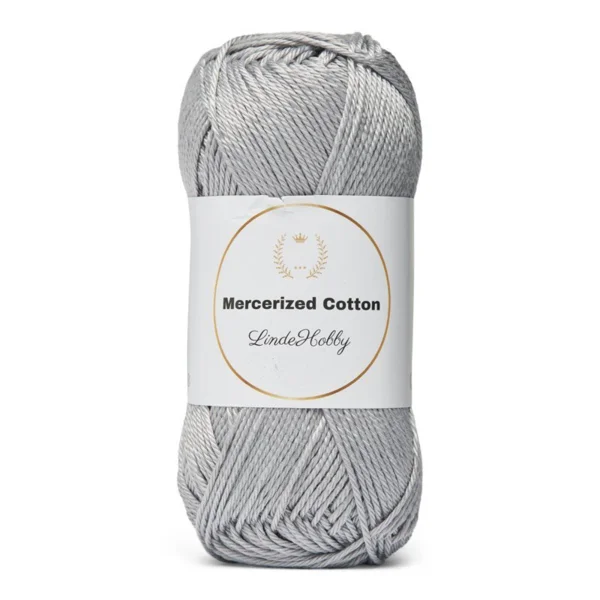 LindeHobby Mercerized Cotton 3 Grå