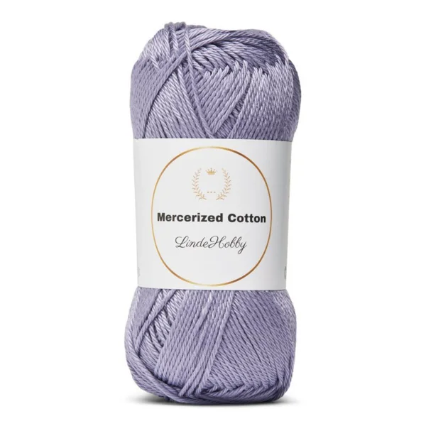 LindeHobby Mercerized Cotton 12 Lys lilla