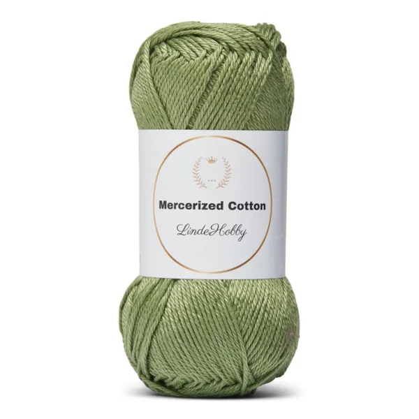 LindeHobby Mercerized Cotton 20 Olivengrøn