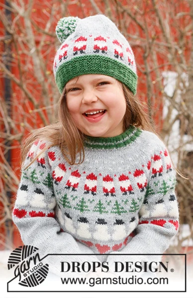 44-14 Christmas Time Sweater by DROPS Design