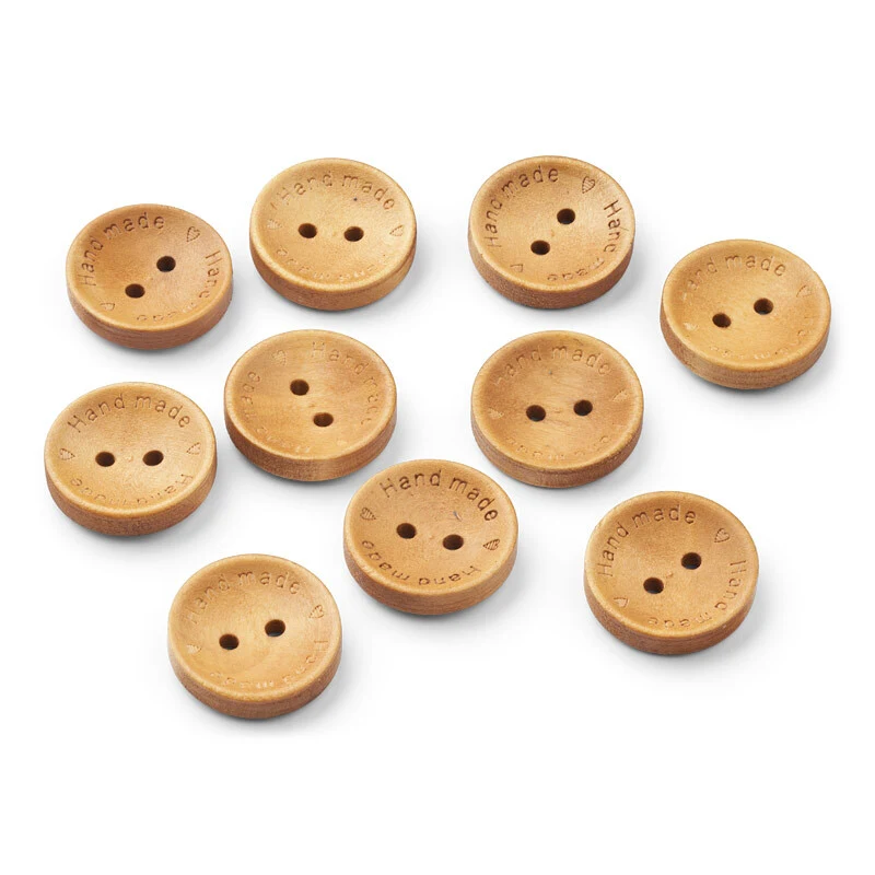 LindeHobby Knapper, Handmade with Love, 18 mm, 10 stk