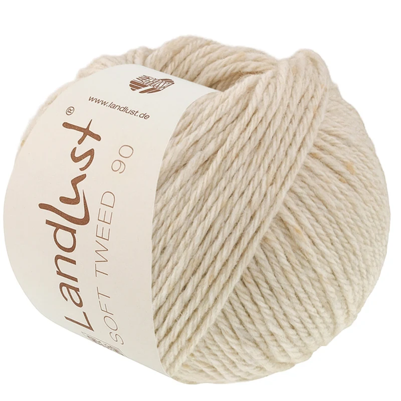 Lana Grossa Landlust Soft Tweed 90 36 Muslingekalk meleret