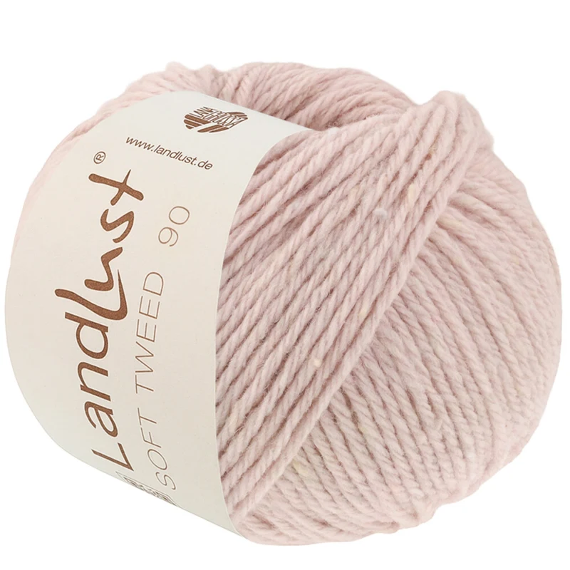 Lana Grossa Landlust Soft Tweed 90 31 Sart rosa meleret