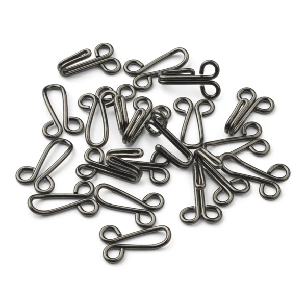 LindeHobby Hægter, Sort, 12 x 32 mm, 10 sæt