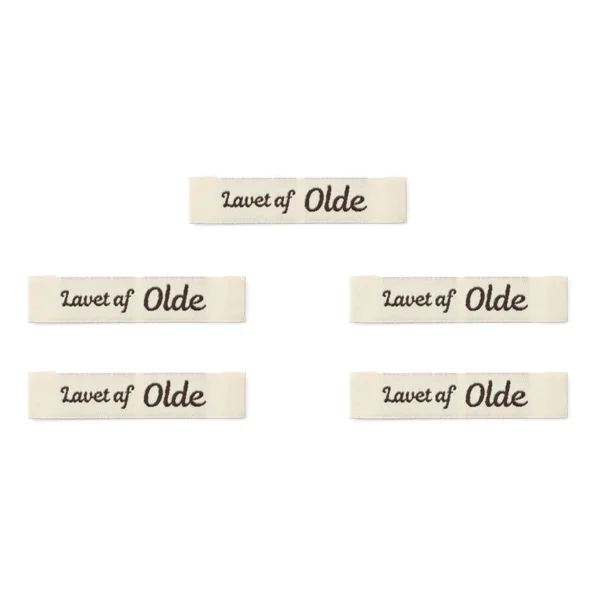 LindeHobby Lavet af Label (7 cm x 1 cm), Natur, 5 stk