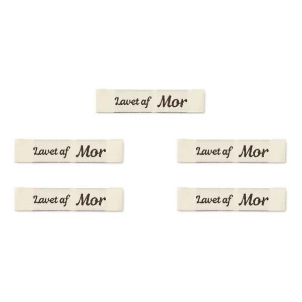 LindeHobby Lavet af Label (7 cm x 1 cm), Natur, 5 stk