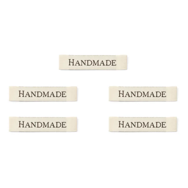 LindeHobby Handmade Label, Lang Natur, sort, Lucy Rose