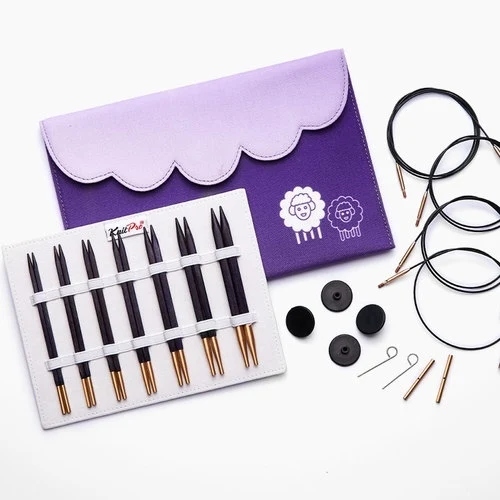 KnitPro J’adore Cubics Udskiftelige Rundpindesæt Deluxe