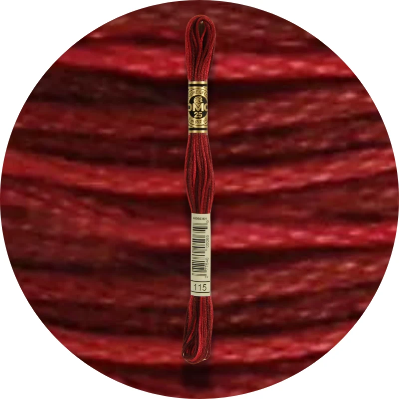 DMC Mouliné Spécial 25 Broderigarn, Farveskiftende 0115