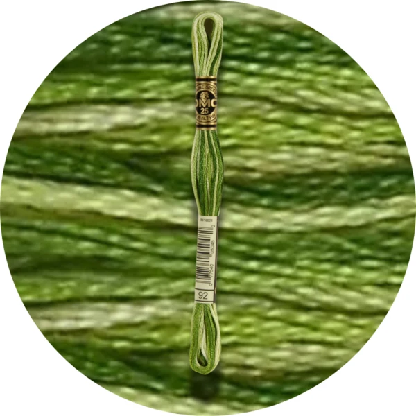 DMC Mouliné Spécial 25 Broderigarn, Farveskiftende 0092