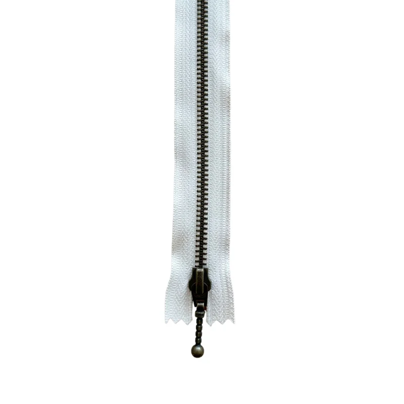 YKK Fast Lynlås Antik Messing 6 mm 20 cm 571