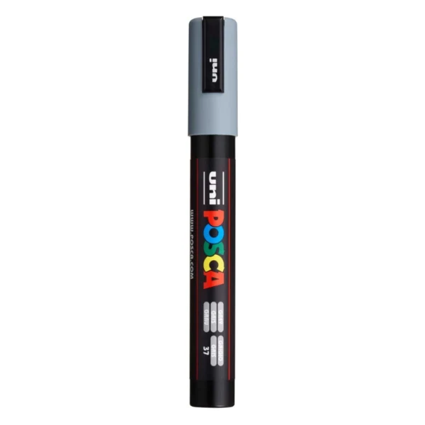Posca Tusch, 1.8-2.5 mm, 1 stk. 37 Grå
