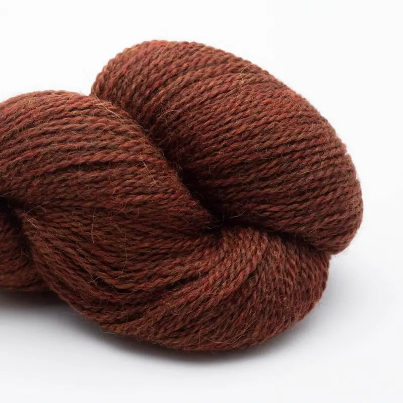 BC Garn Babyalpaca 10/2 RAS 125 Rødbrun Heather RAS
