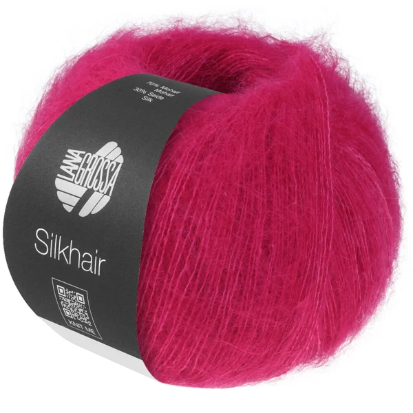 Lana Grossa Silkhair 224 Mørk pink