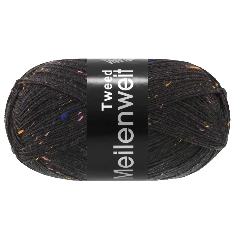 Lana Grossa Meilenweit 100 Tweed 186 Kulsort