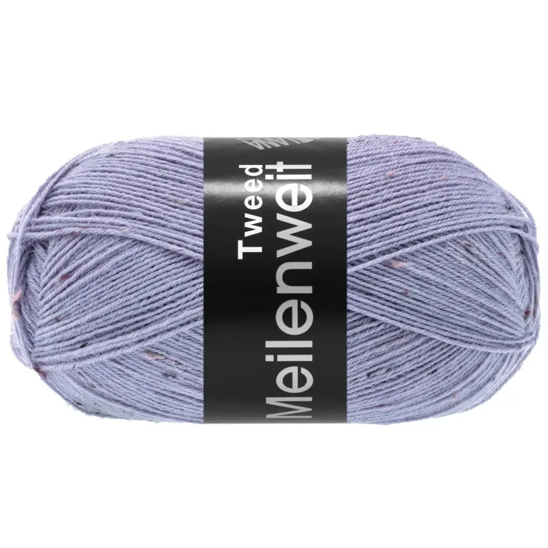 Lana Grossa Meilenweit 100 Tweed 180 Blålilla