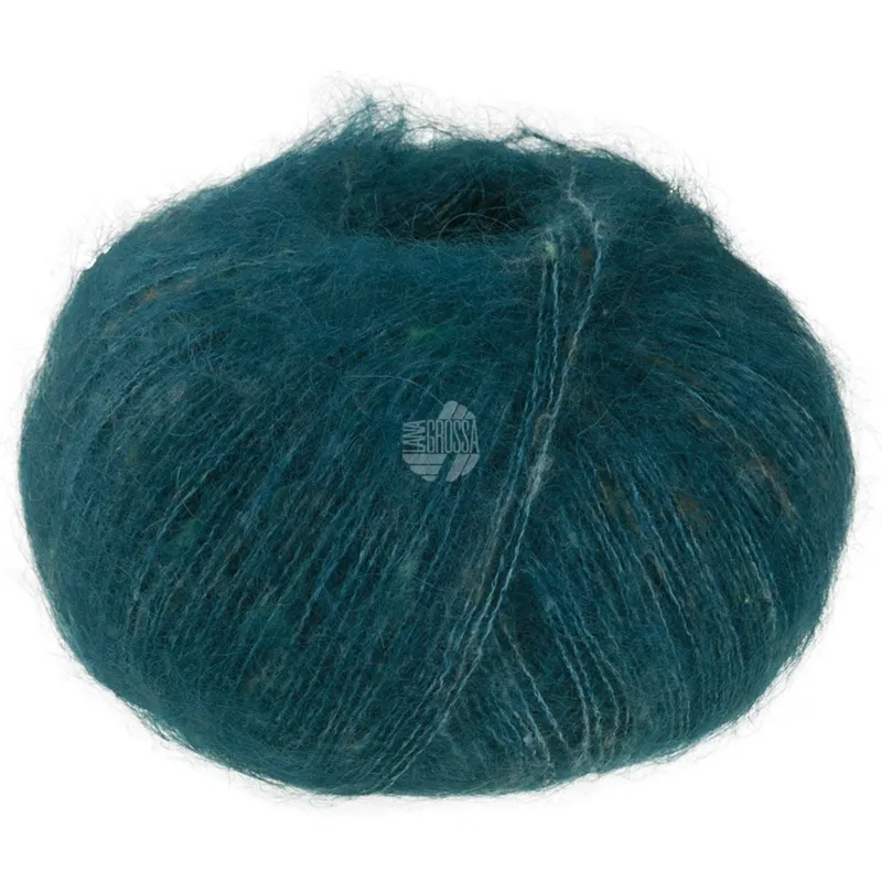 Lana Grossa Natural Superkid Tweed 634 Dybhavsgrøn