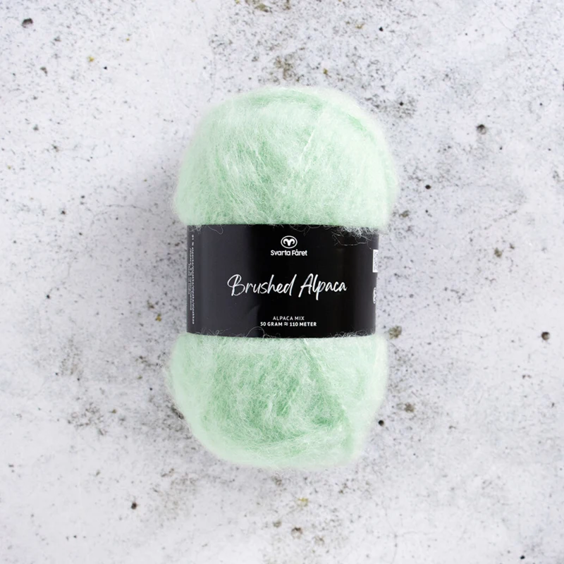 Svarta Fåret Brushed Alpaca 012 Grøn hvisken