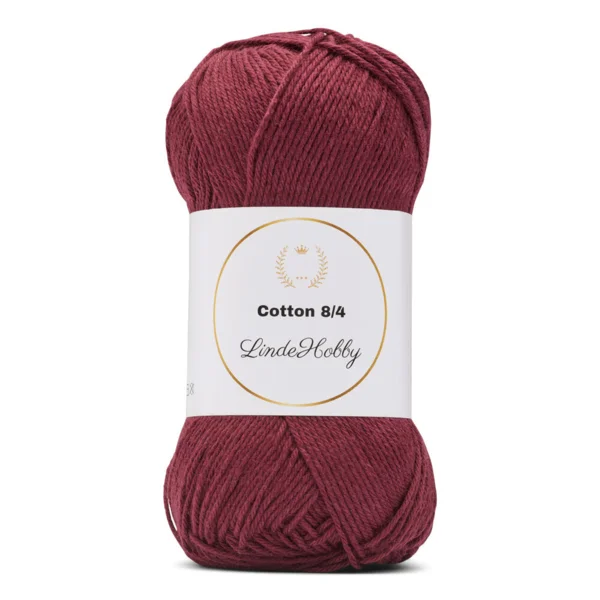 LindeHobby Cotton 8/4 090 Bordo