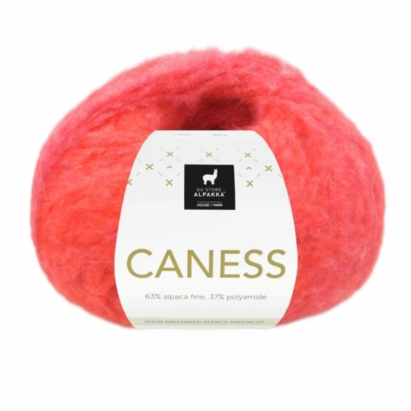 Du Store Alpakka Caness 2509 Hindbær beret