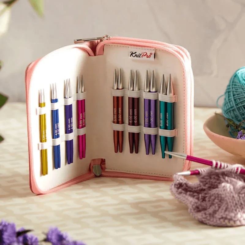 KnitPro Zing Special Udskiftelige Rundpindesæt, Deluxe, 10 cm