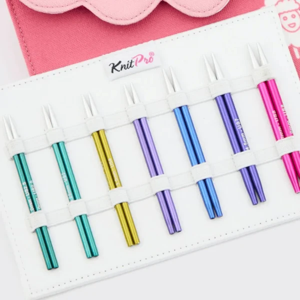 KnitPro Zing Special Udskiftelige Rundpindesæt, Midi, 10 cm