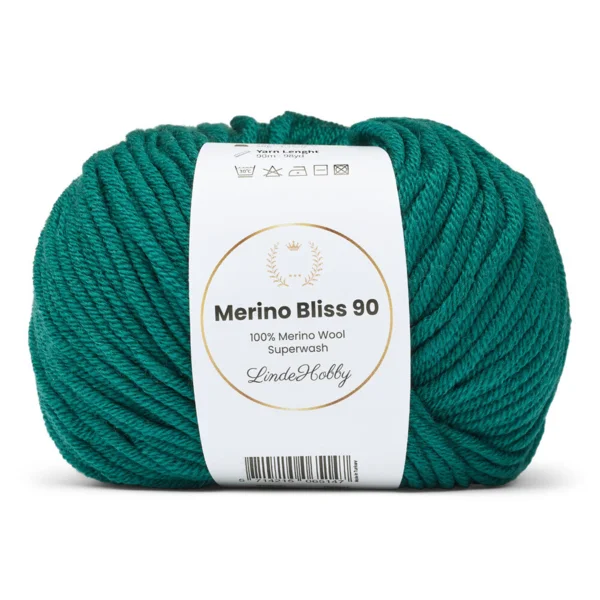 LindeHobby Merino Bliss 90 22 Skovgrøn