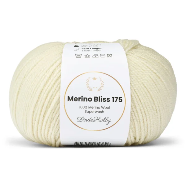 LindeHobby Merino Bliss 175 01 Blød elfenben