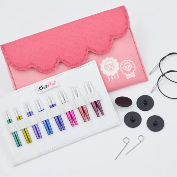 KnitPro Zing Mini Udskiftelige Rundpindesæt, 5 cm