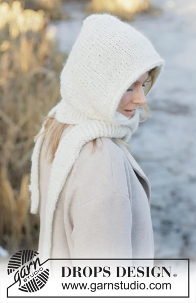 253-60 Snowflake Hood by DROPS Design