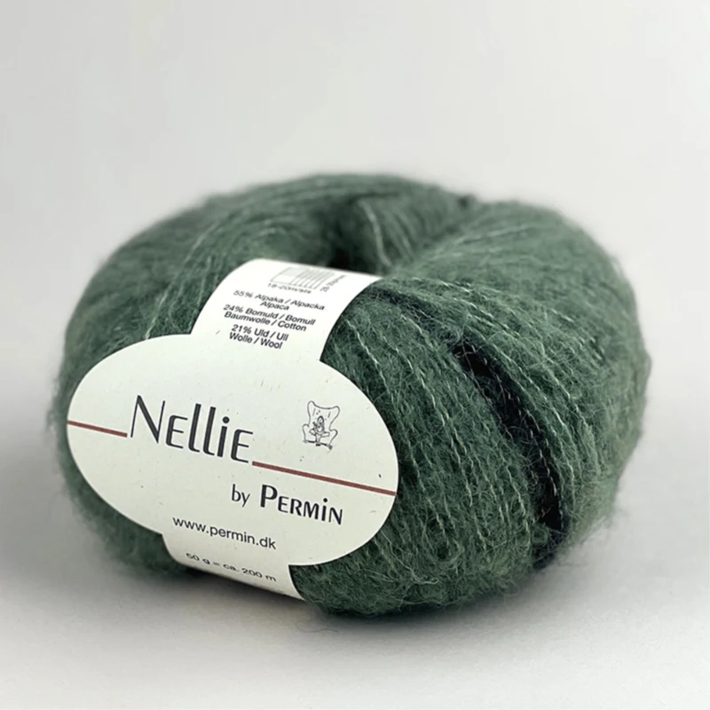 Permin Nellie 11 Salvie/mørkegrøn
