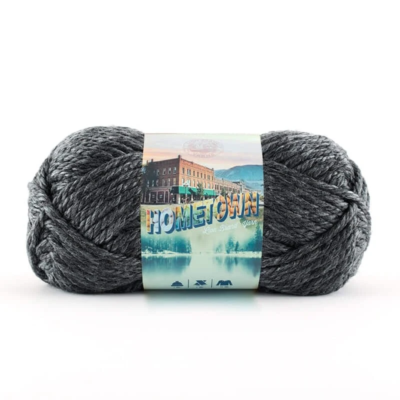 Lion Brand Hometown 135-150S Chicago Charcoal