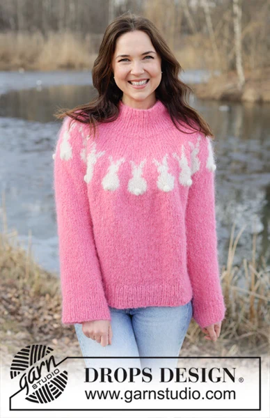 257-36 Bunny Bloom by DROPS Design