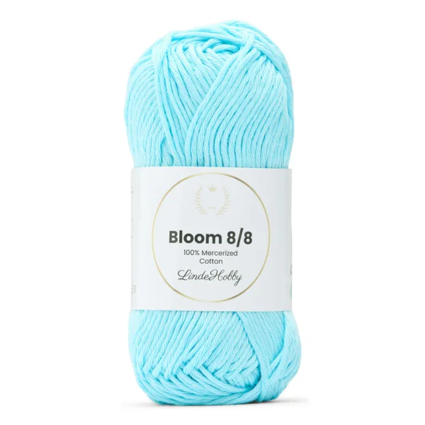 LindeHobby Bloom 8/8 Mercerized Cotton 14 Himmelblå