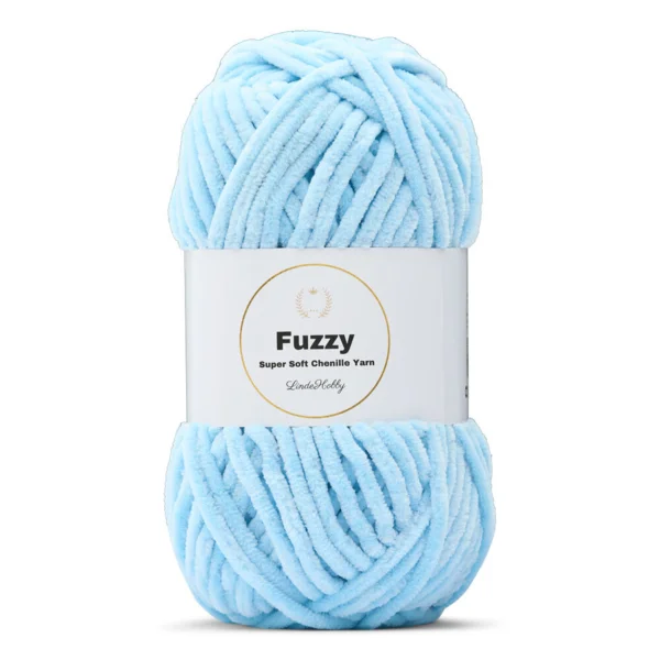 LindeHobby Fuzzy Chenille 07 Babyblå