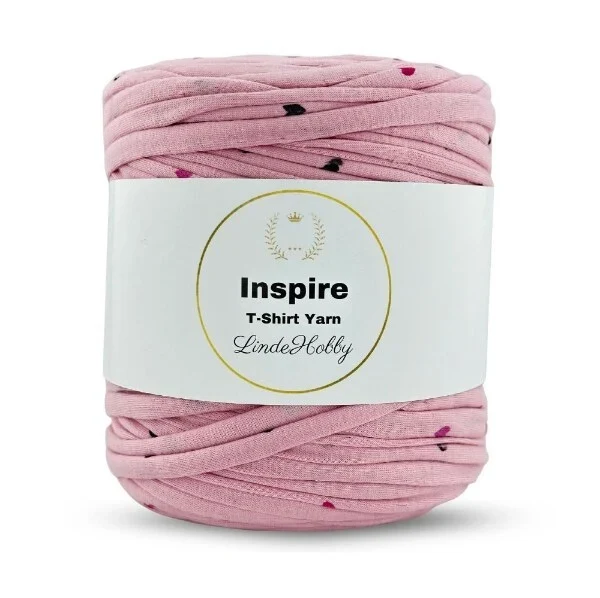 LindeHobby Inspire Print 07 Lyserød med hjerter
