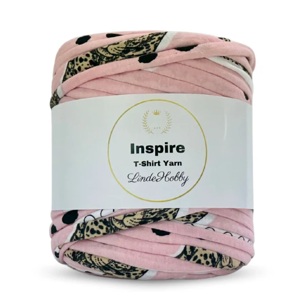 LindeHobby Inspire Print 120 Lyserød med dyreprint