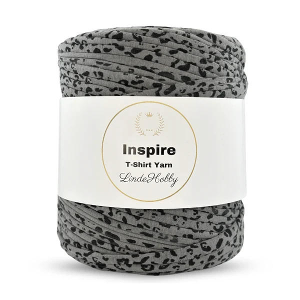 LindeHobby Inspire Print 124 Grå med dyreprint