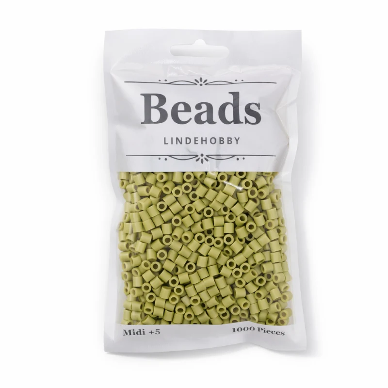LindeHobby Beads 114 Lys grøn-grå