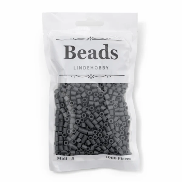 LindeHobby Beads 89 Kulgrå
