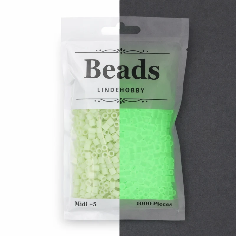 LindeHobby Beads Glow 06 Grøn