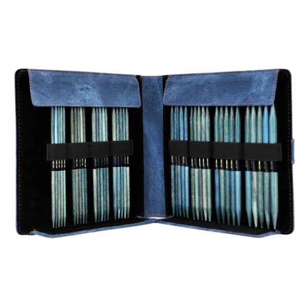 LYKKE Strømpepindesæt Indigo, Azurblå, 15 cm (4.00-9.00 mm)