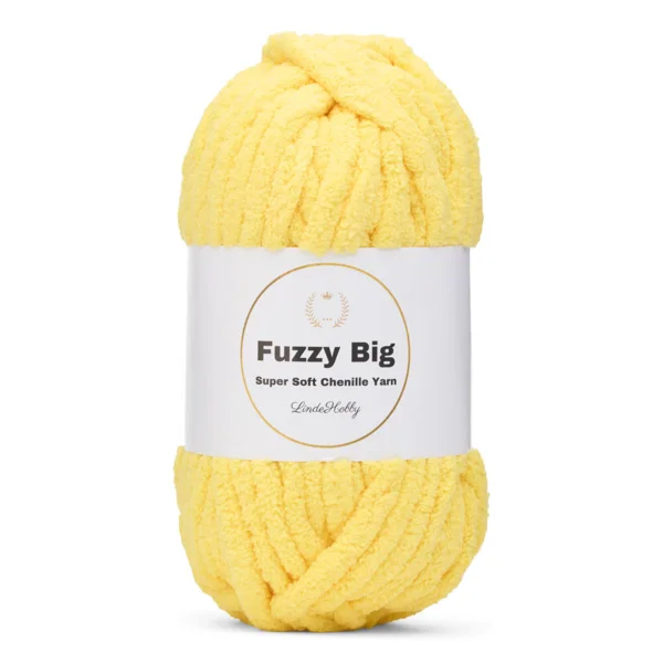 LindeHobby Fuzzy Chenille BIG 09 Gul