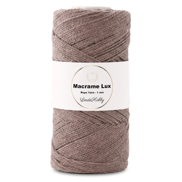 LindeHobby Macrame Lux, Knyttegarn, 1 mm